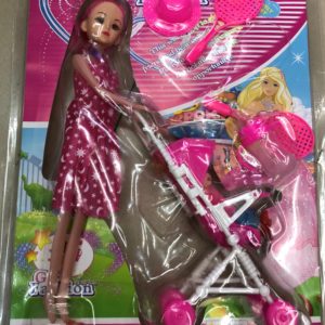 Кукла «Мама с коляской» (7 предметов) оптом