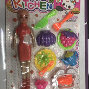 Кукла с набором посуды и еды «Люблю готовить» оптом