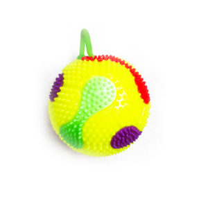 Резиновая игрушка «Мяч» на веревке 7005-0057 оптом