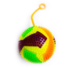 Резиновая игрушка «Мяч» на веревке 7005-0059 оптом