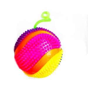 Резиновая игрушка «Мяч» на веревке 7005-0073 оптом